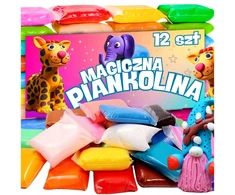 Moncouleur SUPER CAY PLASTICINE MOLIS POLIMERINĖ PUTOS 12 SPALVŲ KŪRYBINĖ MASĖ