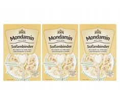 Mondex Roux lengviems padažams be glitimo MONDAMIN tirštiklio 3x250g iš Vokietijos
