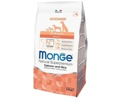 Monge adult sausas pašaras (lašiša ir ryžiai) 12kg