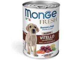 Monge Fresh Puppy konservuotas pašaras jauniems šunims su vištiena 400g