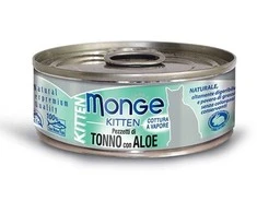Monge Kitten konservai pašaras kačiukams su tuno gabalėliais ir alaviju 80g