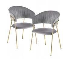 Monovo Glamour Modern Velvet kėdė valgomajam, Ash Pilkas HAVANA