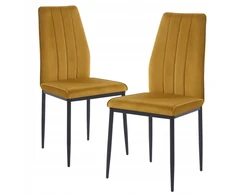 Monovo Minkšta kėdė svetainei Valgomojo Loft Modern Velvet Curry BLYX