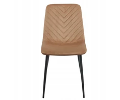 Monovo Moderni Loft Veliūrinė Minkšta Metalinė Kėdė Cappuccino rusvai gelsvas APER