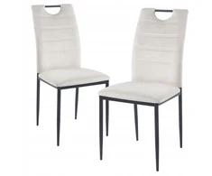 Monovo Moderni minkšta kėdė valgomajam Loft Velvet rusvai gelsvas Velior TAVOS