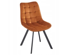 Monovo Pasukama valgomojo kėdė Dygsniuotas Velvet Cinamonas Velvet Loft COCO