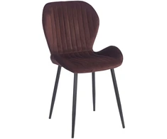 Monovo Veliūrinė virtuvės kėdė gyvenamajam valgomajam Moderni Loft Brown LERO