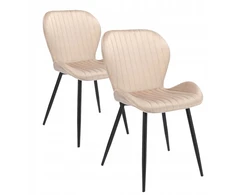 Monovo Velvet Metal Loft Svetainės kėdė Smėlio spalvos Minkštas Velvet LERO
