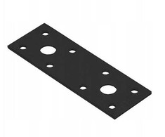 Montavimo plokštelė, 100x35x2,5mm, juoda