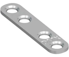 DMX Montavimo plokštelė 56,5x13x2,0mm, cinkuota, 4vnt.