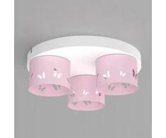 Moonlight DZIECIĘCA LAMPA PLAFON SUFITOWY ŻYRANDOL LED GX53 MOTYL DLA DZIEWCZYNKI