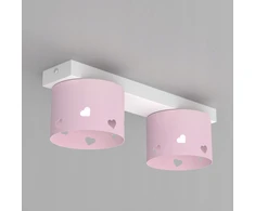 Lubinis šviestuvas Moonlight DZIECIĘCA LAMPA PLAFON SUFITOWY ŻYRANDOL LED GX53 SERCE DLA DZIEWCZYNKI