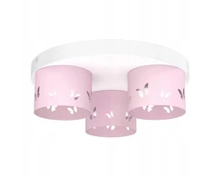 Moonlight DZIECIĘCA LAMPA PLAFON SUFITOWY ŻYRANDOL LED GX53 MOTYL DLA DZIEWCZYNKI