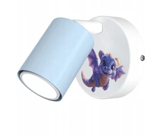 Moonlight DZIECIĘCA LAMPA SUFITOWA KINKIET ŚCIENNY DLA CHŁOPCA SMOK LED POLSKA