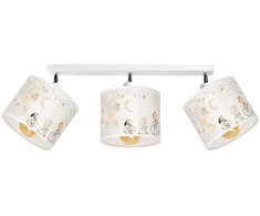 Pakabinamas šviestuvas Moonlight DZIECIĘCA LAMPA WISZĄCA PASTELOWY ABAŻUR ZWIERZĄTKA SŁONIK E27 LED PLAFON