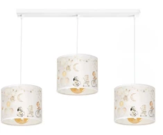 Pakabinamas šviestuvas Moonlight DZIECIĘCA LAMPA WISZĄCA PASTELOWY ABAŻUR ZWIERZĄTKA SŁONIK E27 LED