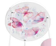 Pakabinamas šviestuvas Moonlight DZIECIĘCA LAMPA WISZĄCA SUFITOWA E27 LED MOTYLKI 3-PKT NADRUK LASEROWY