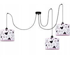 Moonlight LAMPA WISZĄCA DZIECIĘCA LAMPA Z ABAŻURAMI MINNIE SPIDER PAJĄK E27 LED