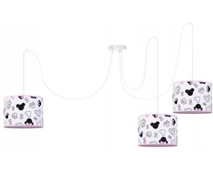 Moonlight LAMPA WISZĄCA DZIECIĘCA LAMPA Z ABAŻURAMI MINNIE SPIDER PAJĄK E27 LED