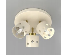 Moonlight MERGAITĖS LUBŲ LEMPAS LED SIETUMAS 3XE27 BEIGE STARS