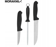 Morakniv Butcher Kit Juodas 12669, 2 peilių rinkinys + galąstuvas
