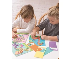 Mosaic Butterfly meno rinkinys su APLI Kids 4+ putplasčio lipdukais