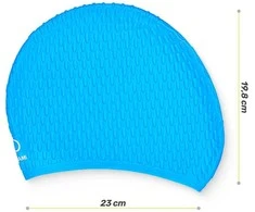 Moteriška plaukimo kepuraitė „TSUNAMI TEXTURE“, mėlyna