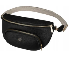 Moteriškas juodas Peterson liemens krepšys Crossbody City pečių krepšys