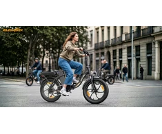 Moteriškas/vyriškas elektrinis dviratis ZAZAWORK C16 250W 25KM/H 100KM 16AH E-dviratis