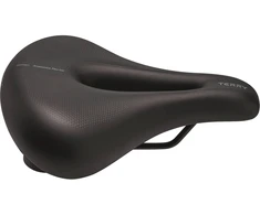 Moterų miesto žygių dviračio balnelis Terry Anatomica Flex Gel Juodas