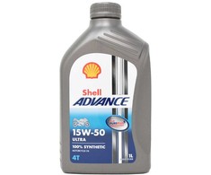 Motociklų variklių alyva SHELL Advance 4T Ultra 15W-50, 1L