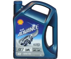 Alyva motociklams Shell AX7 10W40, 4L