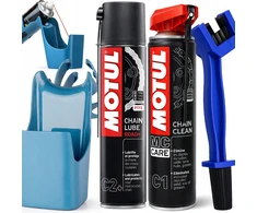 Motul grandinės valymo ir tepimo rinkinys riebalų šalinimo šepetys