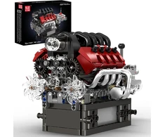 Mould King 10227 Technic Maserati V8 variklių blokeliai 14+