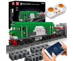 Mould King 12026 Hxn 3 Dyzelinė Lokomotyva Statybinių Blokelių Rinkinys