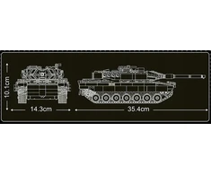 Mould King 20020s Leopard 2 Tank - 1100 det., valdomas pulteliu