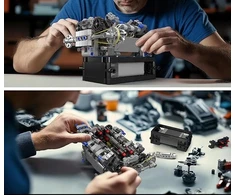 Mould King Mold King 10206 Car Engine Supercar V8 McLaren Technic BOX
