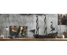 Mould King Mold King 13199 statybiniai blokeliai - piratų laivas Juodas pearl pirates
