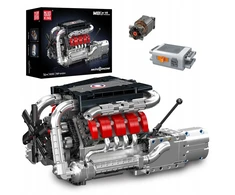 Mould King Mold King blokai 10203 Mercedes-Benz V8 Turbo ENGINE Technic BOX variklis