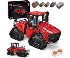 Mould King RC Technic 1698 el vikšrinis traktorius 4 varikliai Mold King 14+