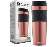 „Mountain Goat TRAVEL“ 450 ml rožinis termo puodelis