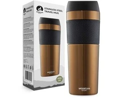 „Mountain Goat TRAVEL“ termo puodelis, 450 ml, rudas