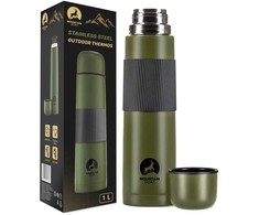 Mountain Kelioninis termosas kavai ir arbatai, 1 litras, žalias
