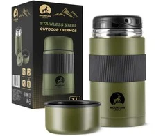 Mountain Nerūdijančio plieno pietų termosas 1 litras, žalias