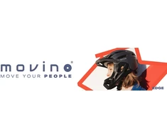 MOVINO EDGE viso veido šalmas 418g MTB paspirtukas, 51-54cm, įmontuotas