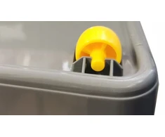 MOXOM Pojemnik pod łóżko 29 l pilka organizer na kółkach plastikowe pudełko