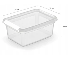MOXOM Rinkinys 2 vnt indas 4,5 l organizer pudełko su pokrywą do domu garażu