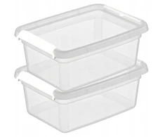 MOXOM Rinkinys 2 vnt indas 4,5 l organizer pudełko su pokrywą do domu garażu