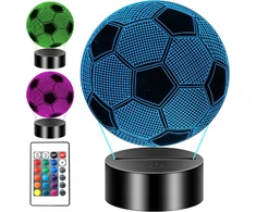 Moxomi 3d Led Futbolo Lempa Naktinė, 16 Spalvų