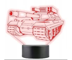 Moxomi 3d Led Lempa Tankas M1 Abrams - 16 Spalvų su Nuotolinio Valdymo Pulteliu